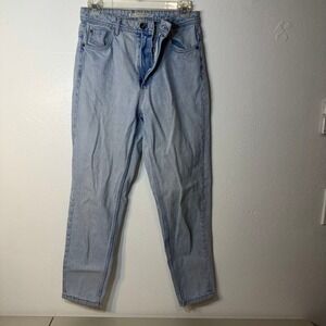 Zara Trafaluc Mom Jeans‎ Womens Size 2 Light Wash High Rise Vintage Style Denim
